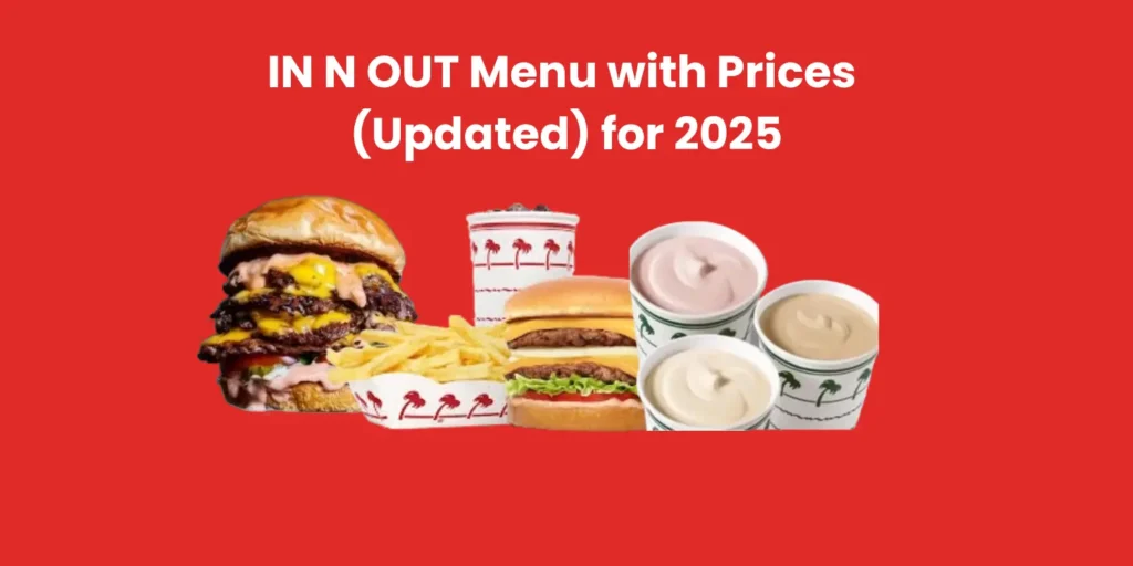 IN N OUT Menu
